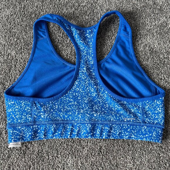 NWT Adidas Sports Bra Women's Climalite  Techfit Bra Size M Blue - Picture 2 of 4